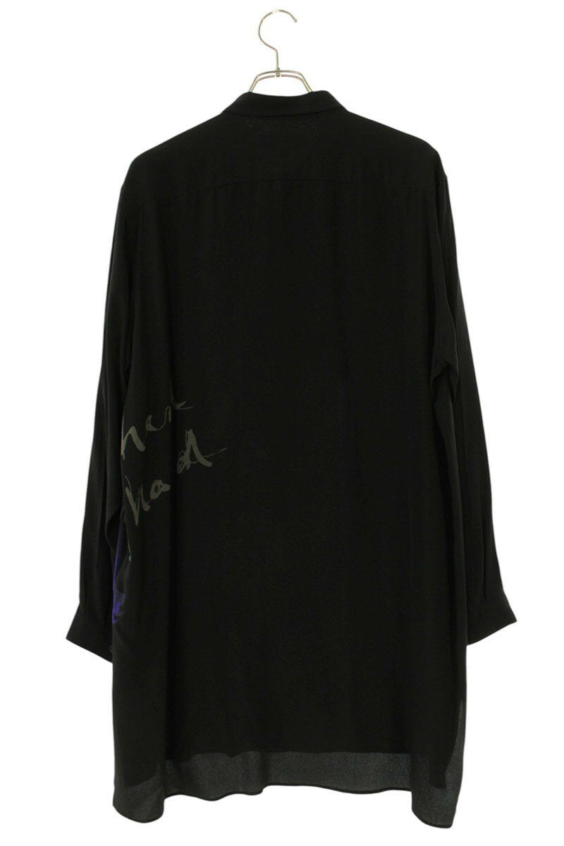 YOHJI YAMAMOTO POUR HOMME Long Sleeve Shirt Black Size M