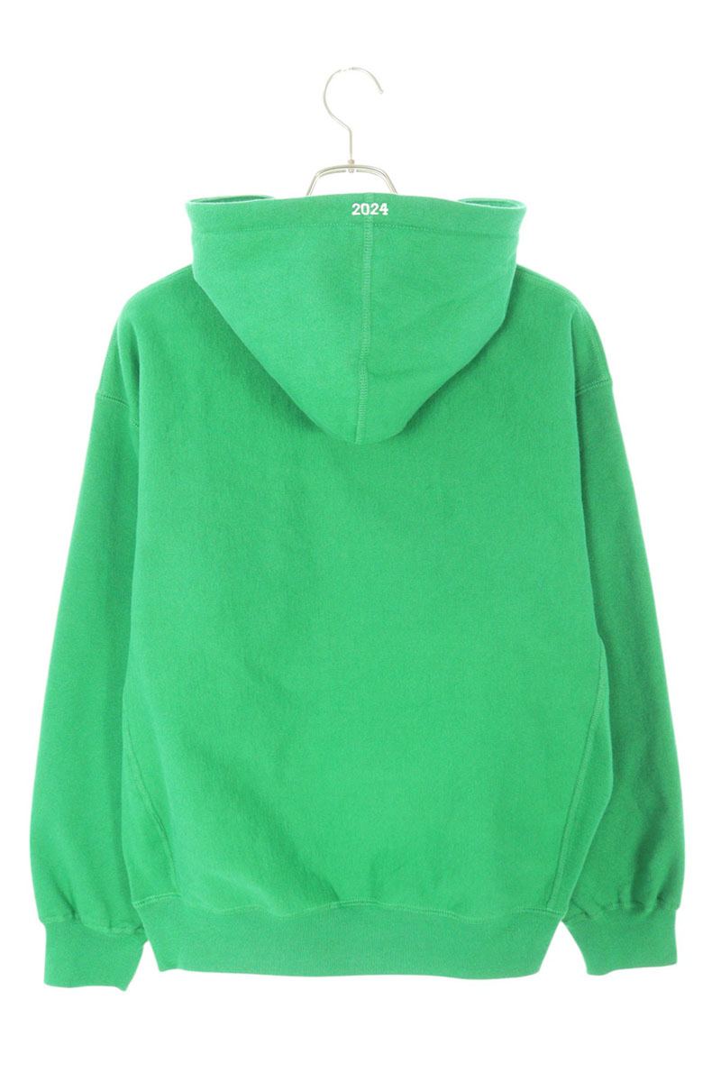 Supreme 24AW Box Logo Hooded Sweatshirt Green Size M