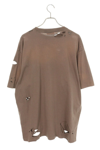 Balenciaga Logo Print T-Shirt Brown Size XXS