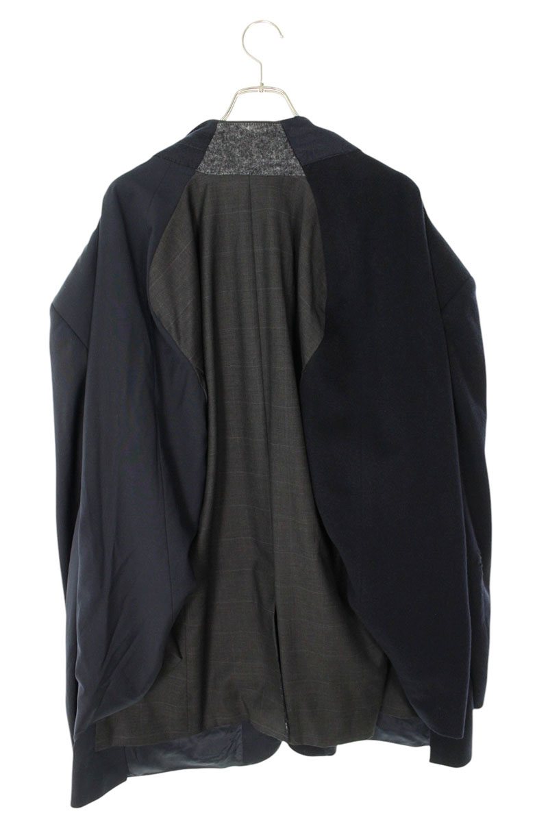 Balenciaga 24SS Reconstructed Tailored Jacket Blue Size 1