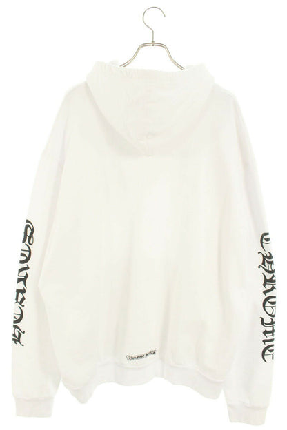 Chrome Hearts SWTSHRT PLV Logo Print Pullover Hoodie White Size XL