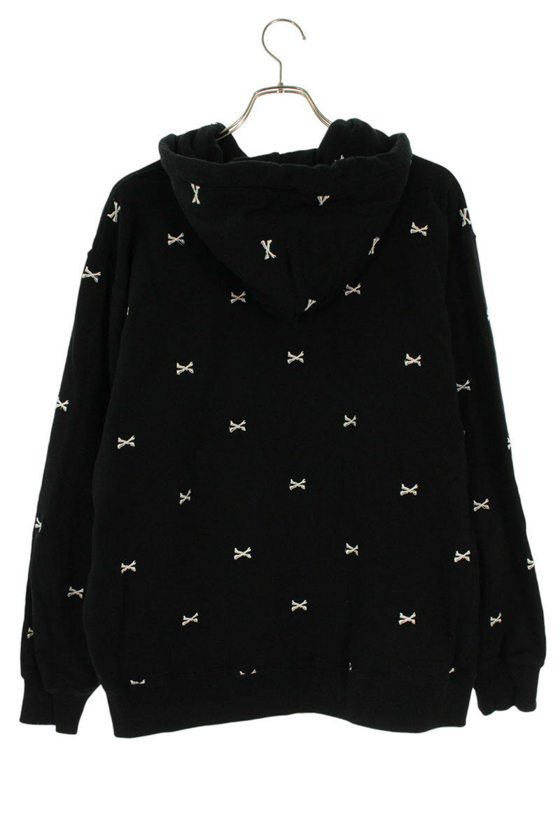 Vintage Wtaps Tops - WTAPS Crossbone Embroidered Pullover Hoodie Size L - Authentic Archive