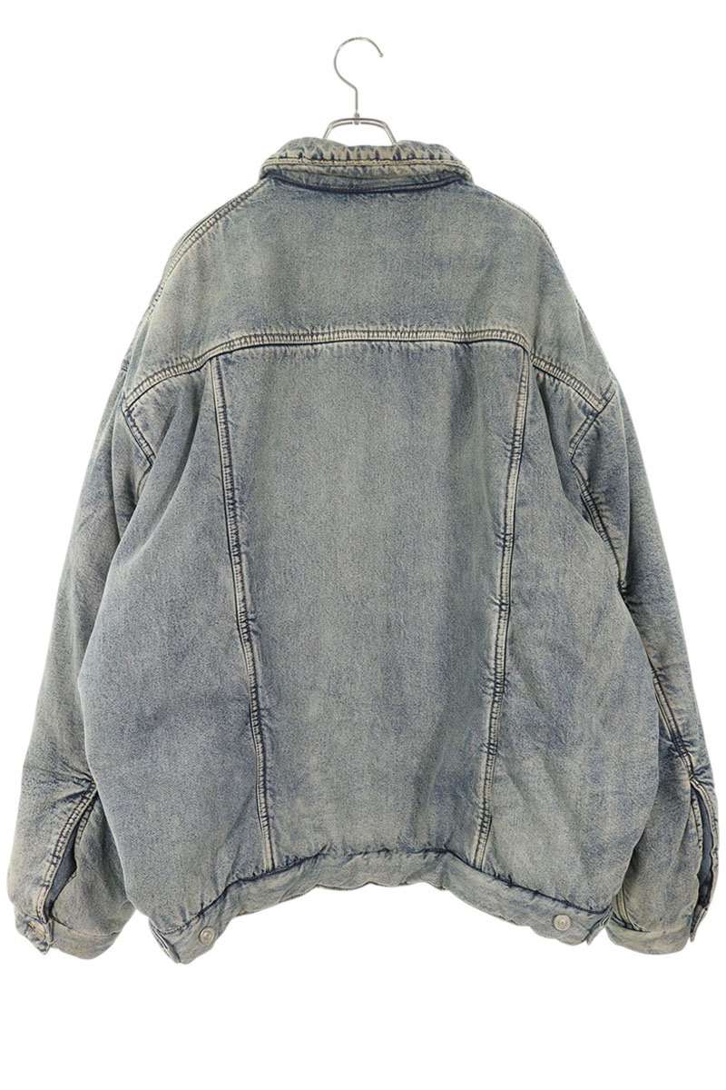 BALENCIAGA 22AW Padded Denim Blouson Blue Size XS