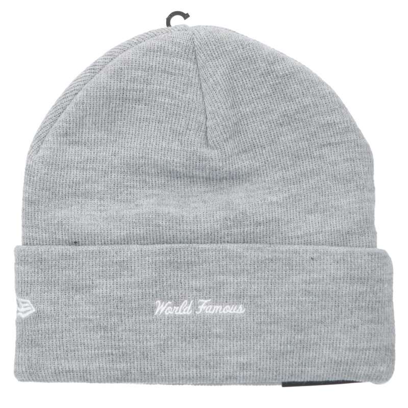 Supreme Logo Beanie Gray x Blue Size ONE SIZE