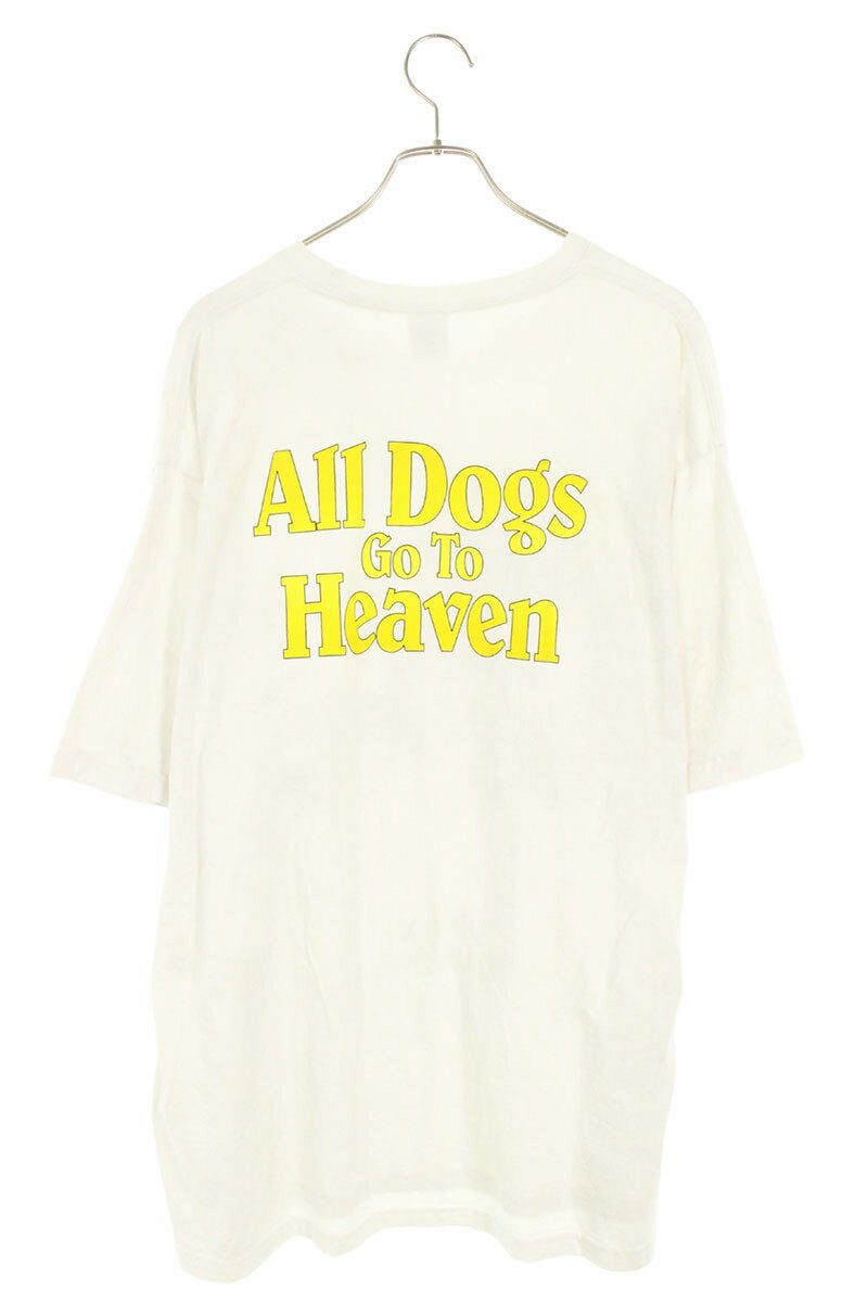Supreme 25AW All Dogs Go To Heaven Tee Print T-Shirt White Size XXL