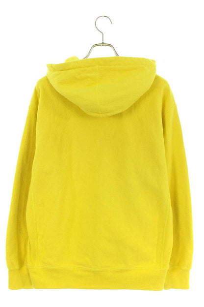 Supreme Cross Box Logo Hooded Sweatshirt Yellow Size M