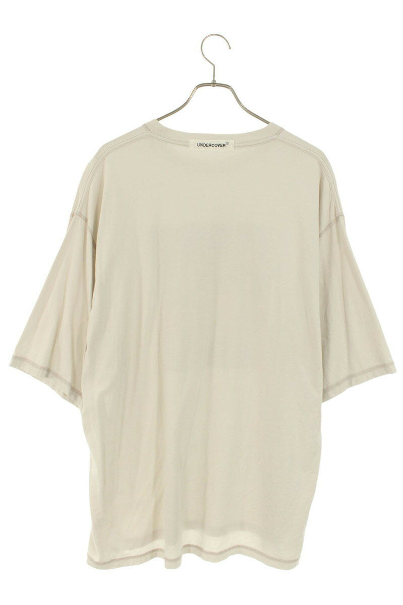 Vintage Undercover Tops - UNDERCOVER Printed T-Shirt Cotton Beige Size 4 - Authentic Archive