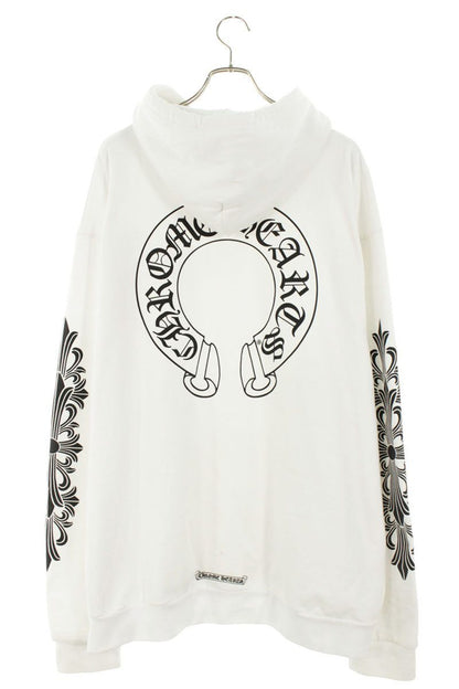 Chrome Hearts SWTSHRT PLVR Horseshoe Print Pullover Hoodie White Size XXL