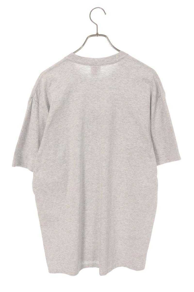 Supreme 25AW Box Logo Stick Tee Front Print T-Shirt Gray Size L