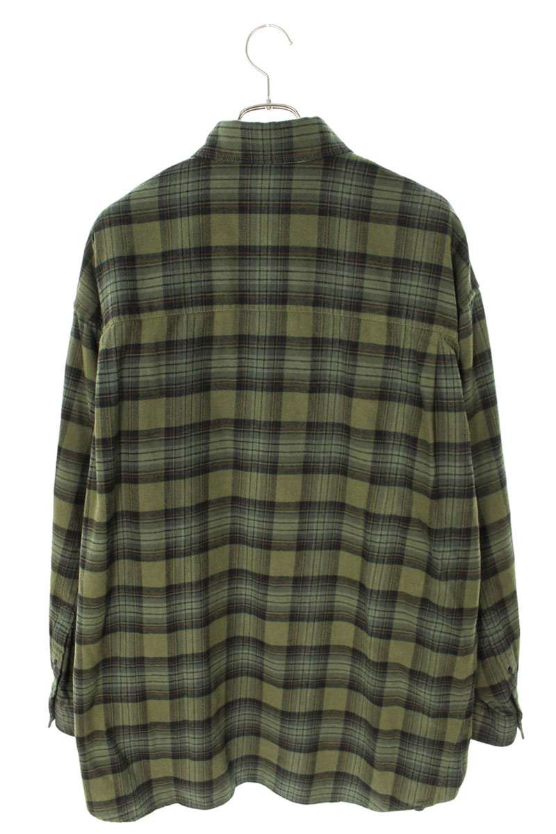 Balenciaga 24AW Oversized Long Sleeve Shirt Green Size 1