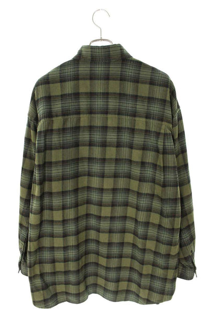 Balenciaga 24AW Oversized Long Sleeve Shirt Green Size 1