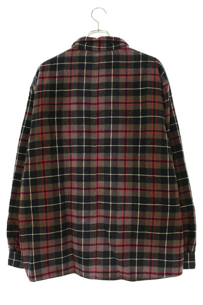 Supreme 24AW Quilted Plaid Shirt Black x Purple Size XL