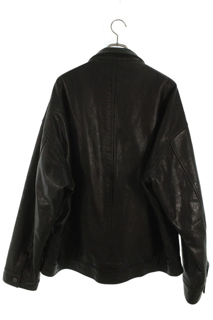 BEDWIN x Maison MIHARA YASUHIRO Leather Zip Up Jacket Black Size 52