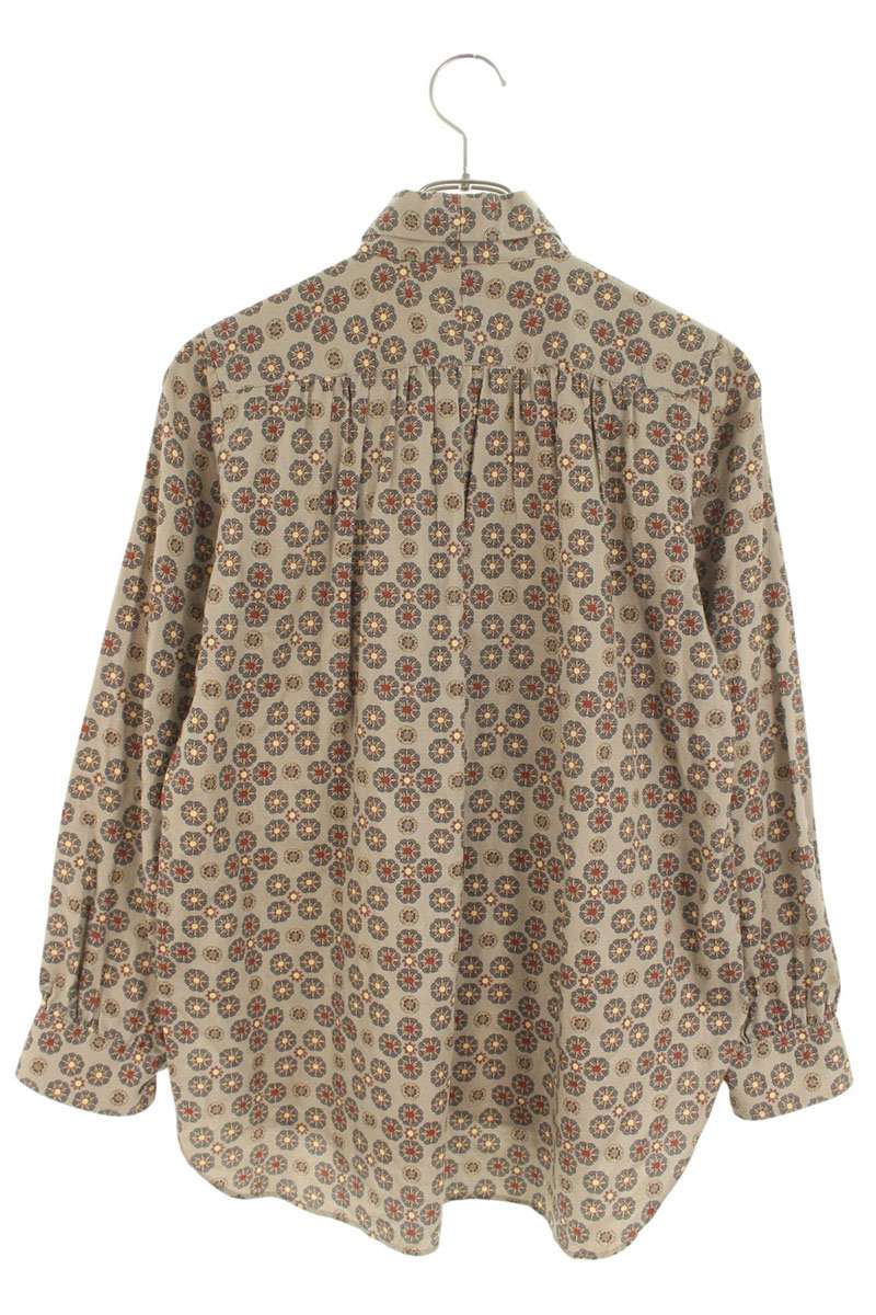 Needles All-Over Print Long Sleeve Shirt Beige Size 2