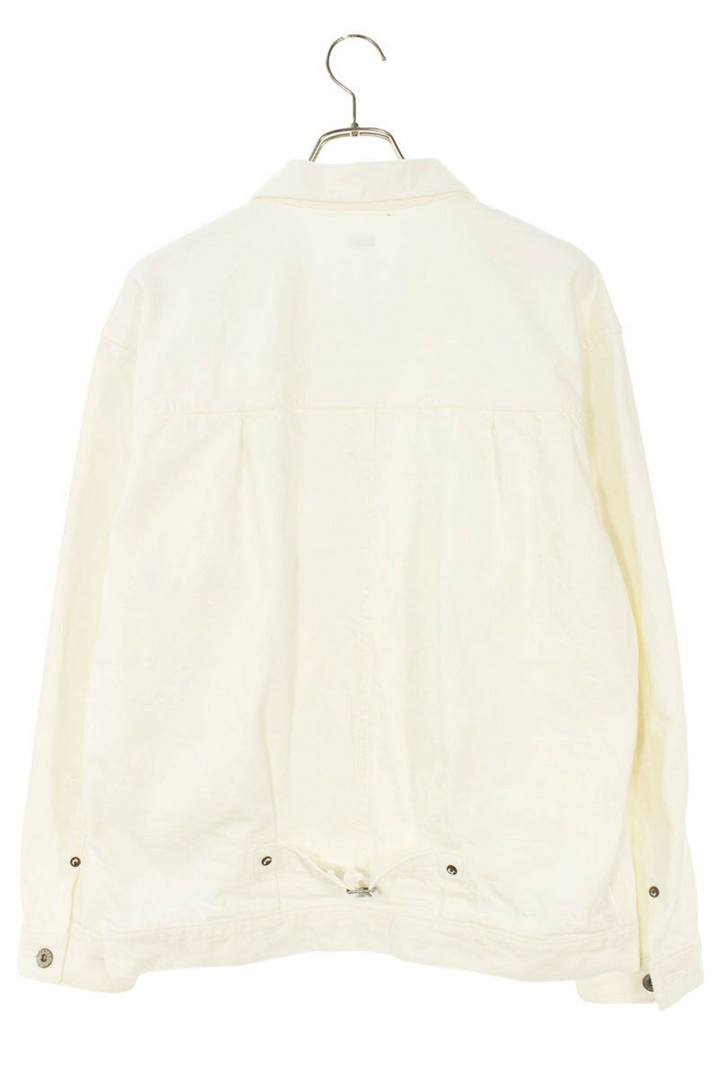 SEQUEL Logo Print Denim Jacket White Size L