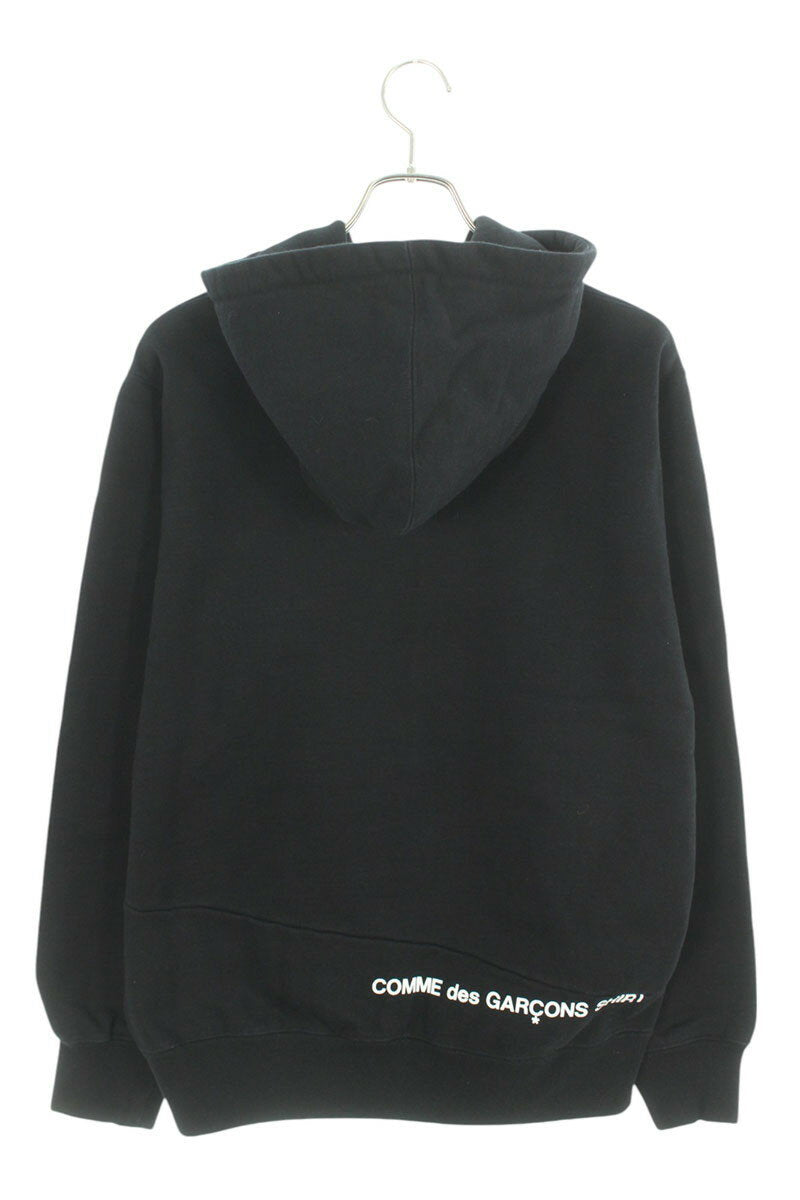 Vintage Comme des Garcons Tops - SUPREME x COMME des GARCONS SHIRT Split Box Logo Hoodie Black Size M - Authentic Archive