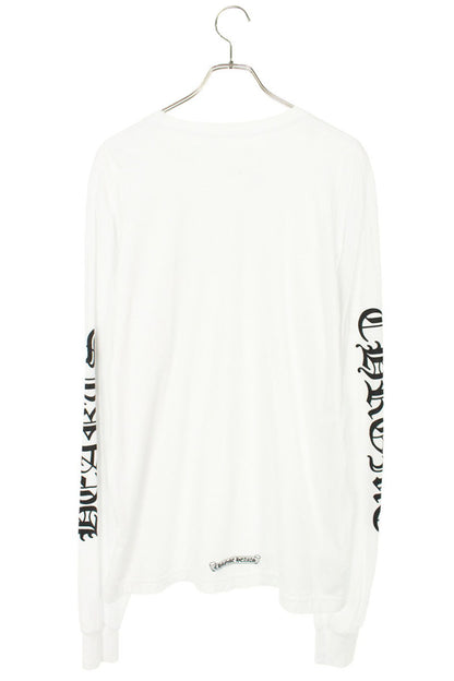Chrome Hearts Neck Logo Long Sleeve Tee White Size L