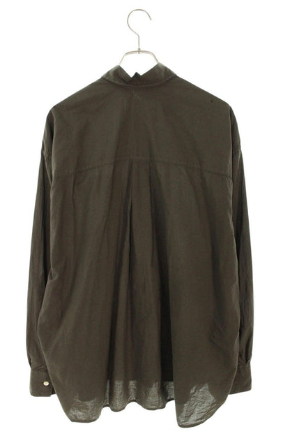 Our Legacy Cotton Long Sleeve Shirt Brown Size S