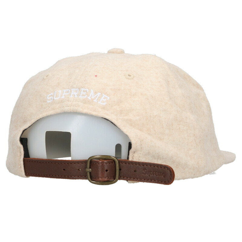 Supreme 21AW Logo 6-Panel Hat Beige ONE SIZE
