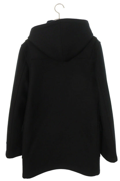 Saint Laurent Paris Hooded Wool Coat Black Size 48