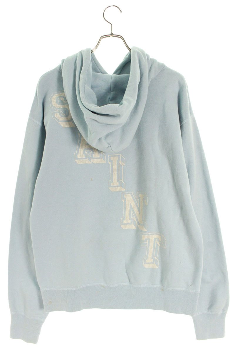 Saint Michael Vintage Pullover Hoodie Blue Size L