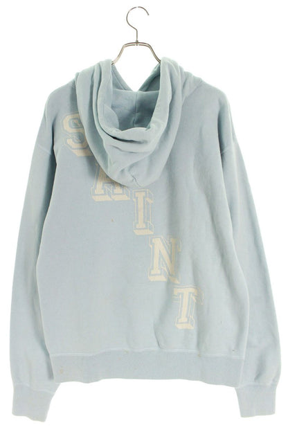 Saint Michael Vintage Pullover Hoodie Blue Size L