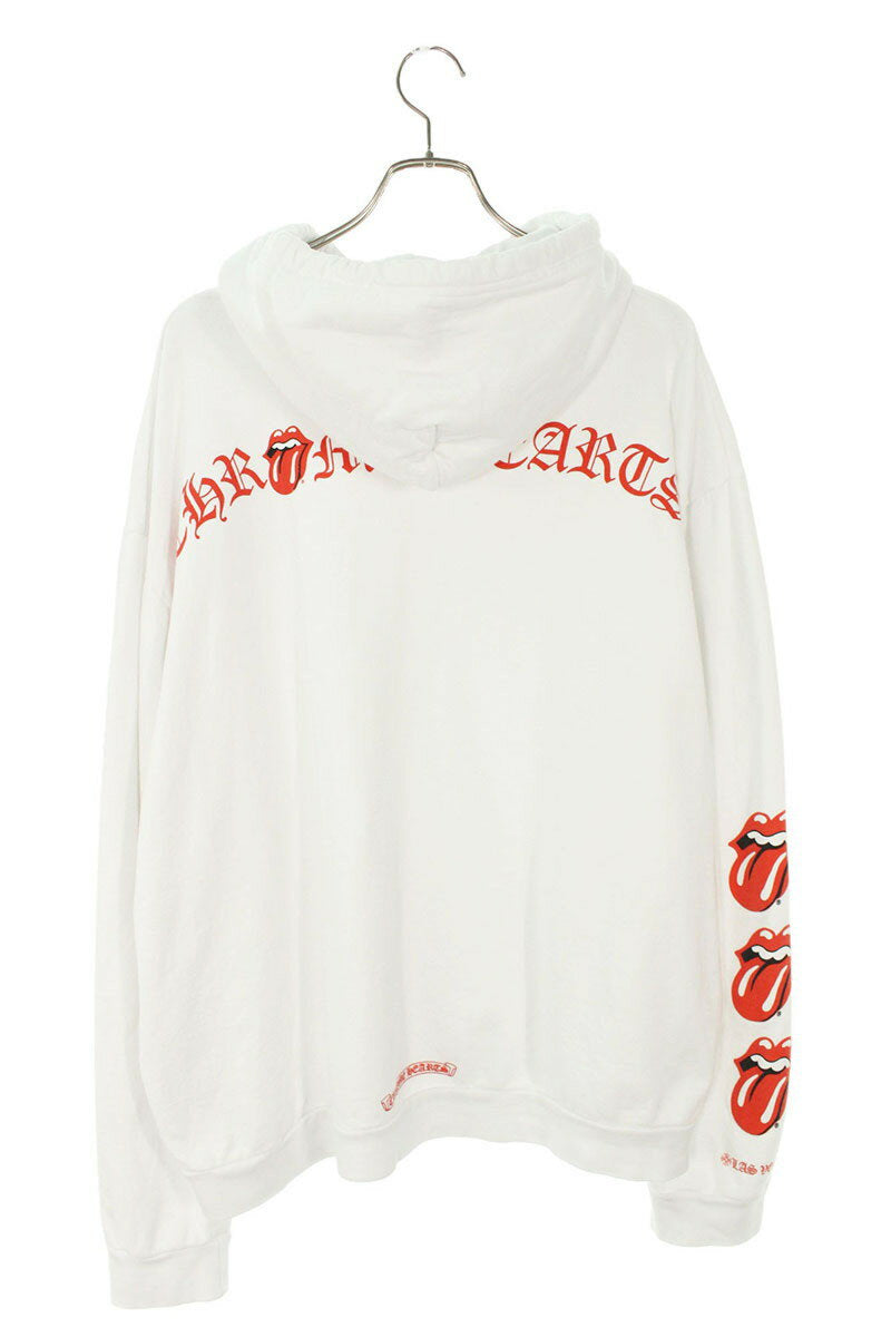 Chrome Hearts SWTSHRT PLVR LTD Pullover Hoodie White x Red Size XL