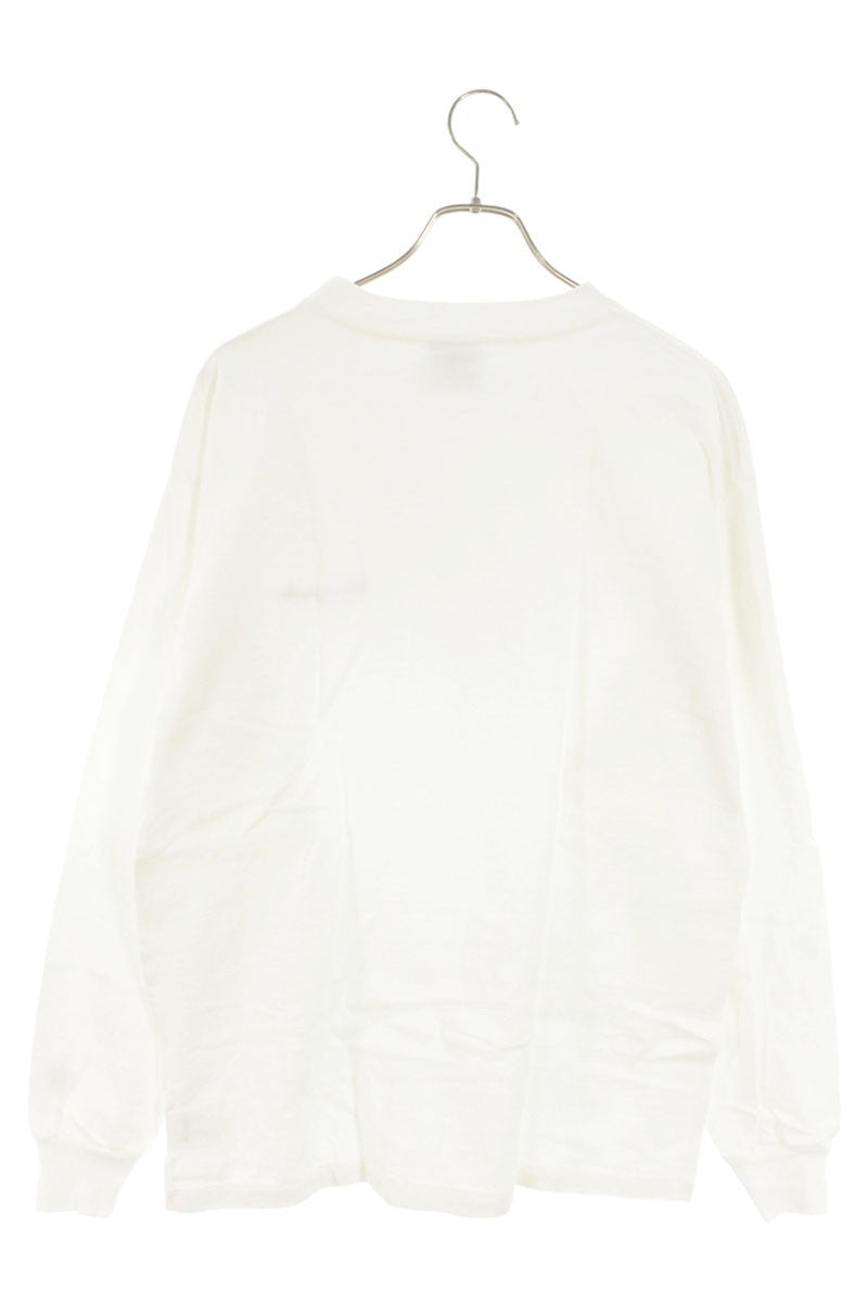 READYMADE Logo Embroidered Long Sleeve T-Shirt White Size L
