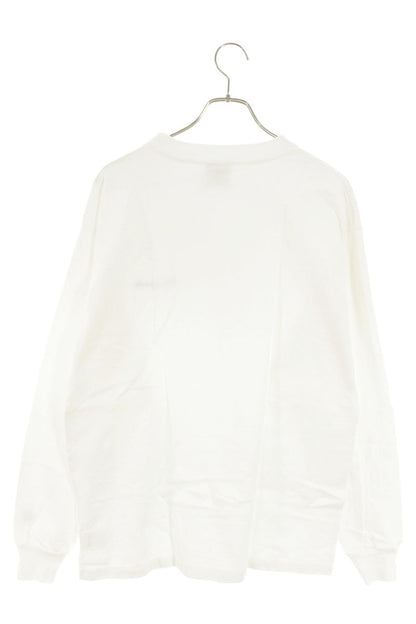 READYMADE Logo Embroidered Long Sleeve T-Shirt White Size L