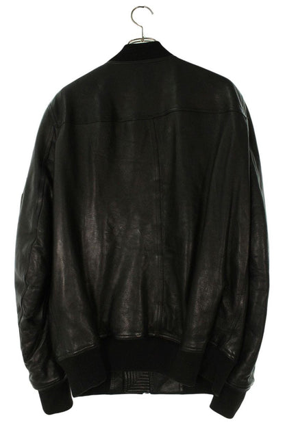 Rick Owens 23AW LNV MA-1 Leather Blouson Black Size L