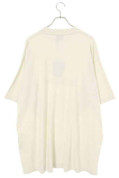 Balenciaga 22AW Be different Embroidered T-Shirt Beige Size XL