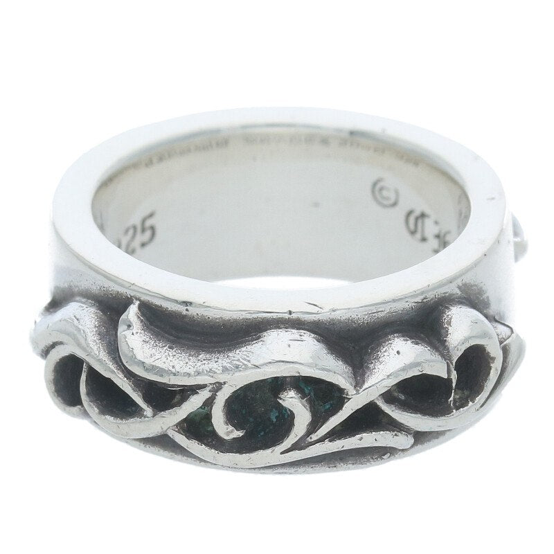 Chrome Hearts DBL NARROW VINE BAND Ring Silver Size 11.5