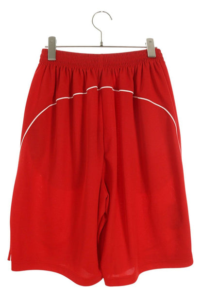 Balenciaga Logo Patchwork Pants Red Size XXS