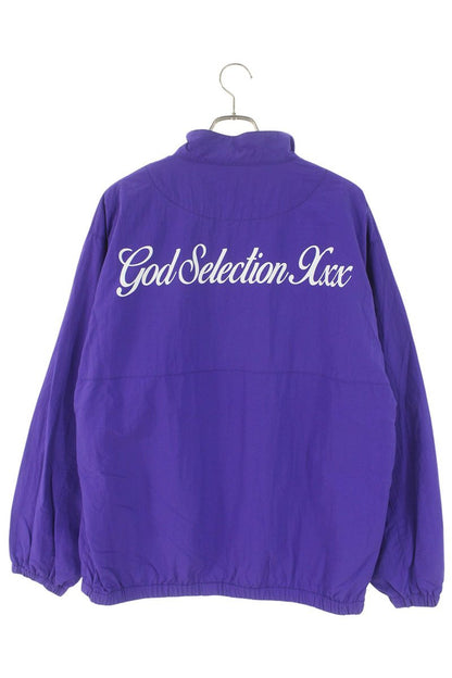 GOD SELECTION XXX Back Logo Half Zip Blouson Purple Size L