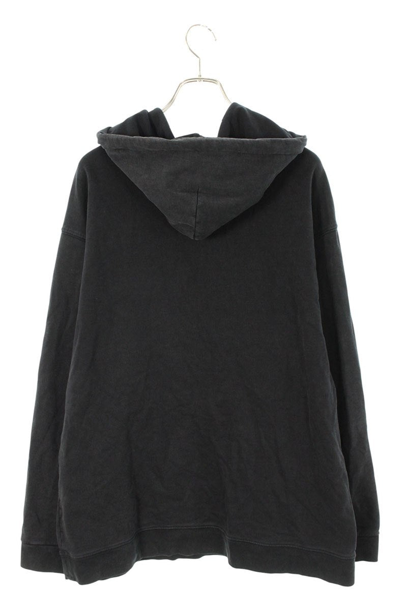 Balenciaga Logo Pullover Hoodie Black Size XS