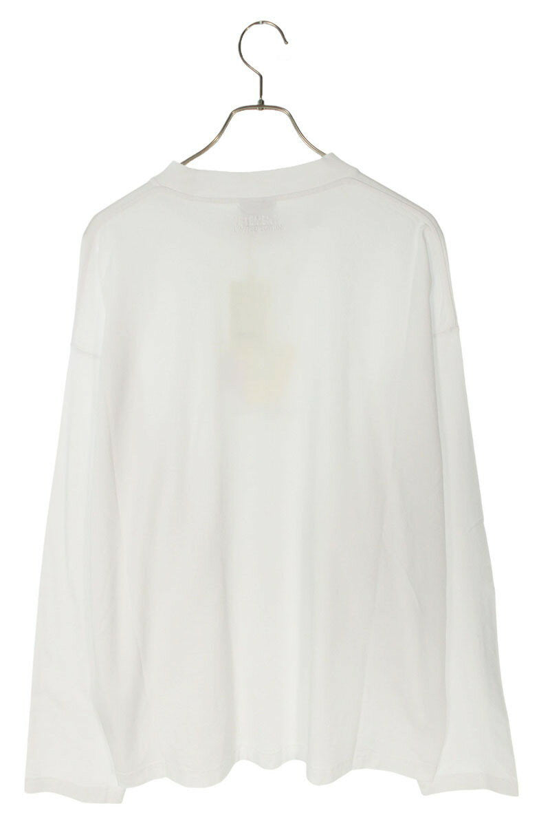 Vetements 25SS VM Long Sleeve T-Shirt White Size XS