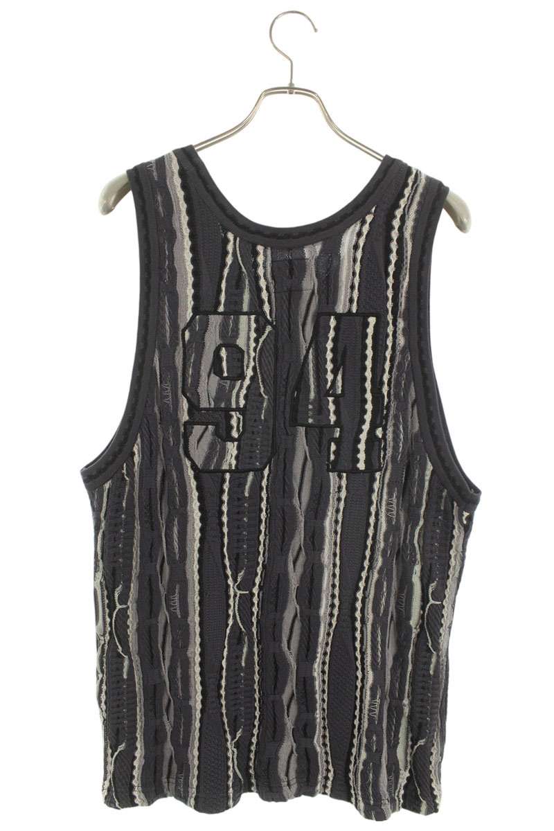 Supreme x Coogi 23SS Basketball Jersey Logo Embroidered Tank Top Gray Size M