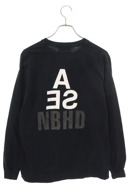 Neighborhood x WIND AND SEA Logo Print Long Sleeve T-Shirt Black Size L