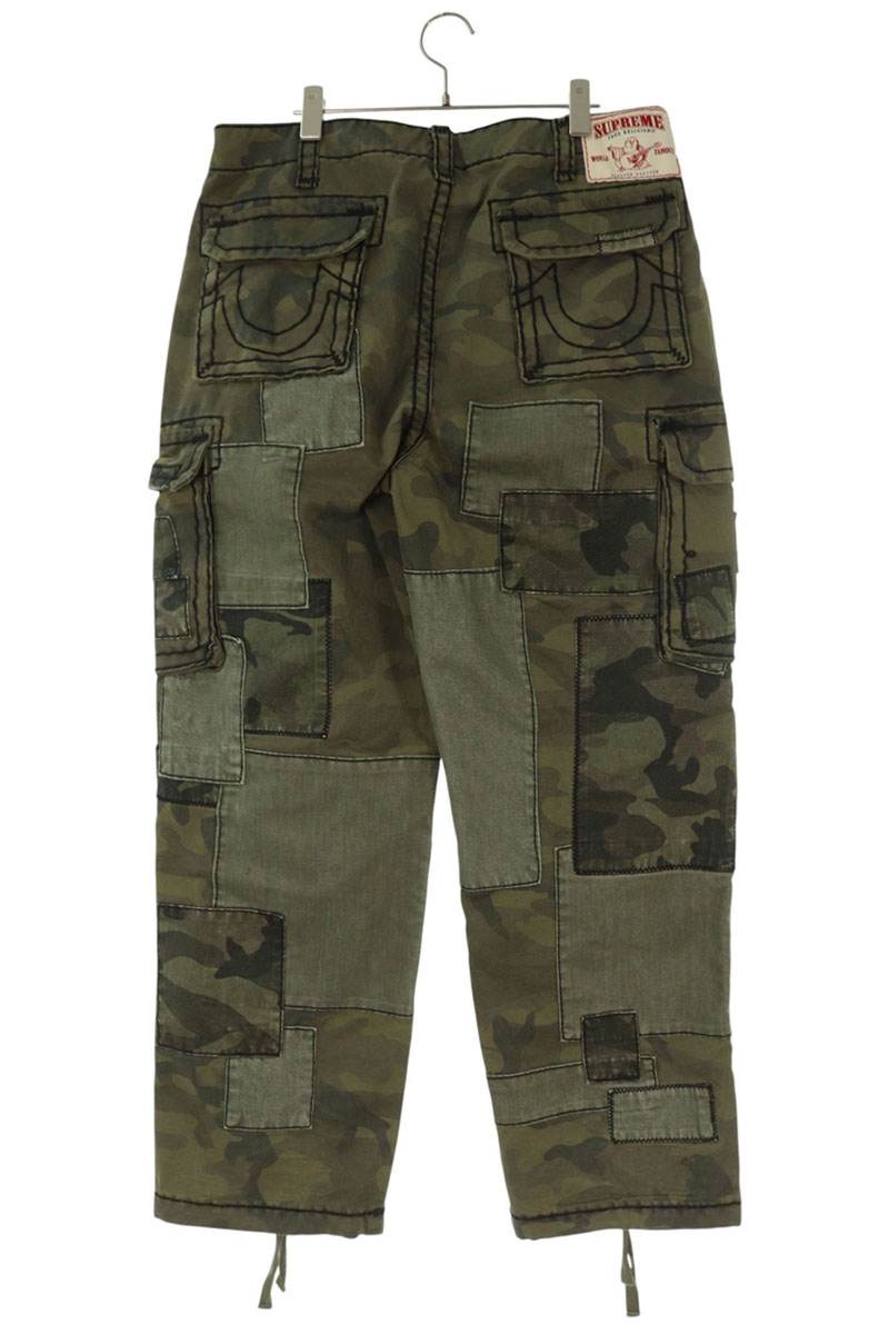 SUPREME 25AW Patchwork Cargo Pant Green Size 36