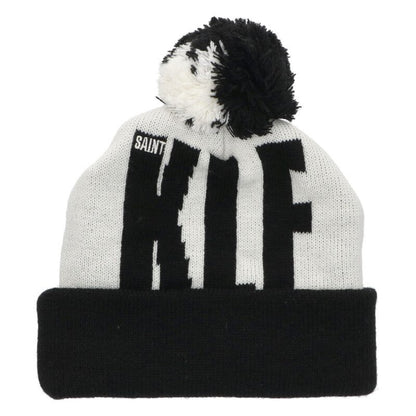 Saint Michael Logo Patch Beanie Black x White Size ONE