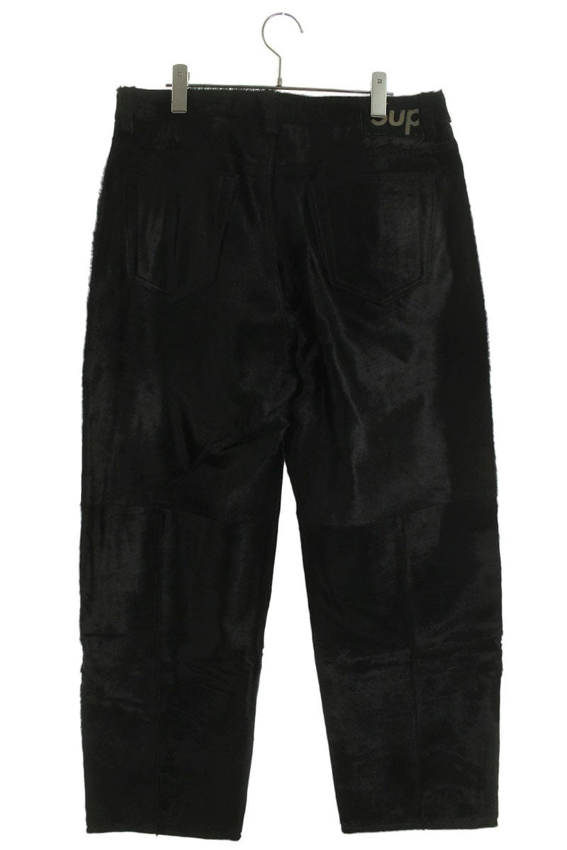 Supreme 25SS Leather Long Pants Black US 32