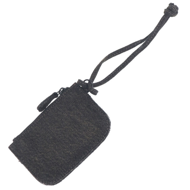 Balenciaga Denim coin case Black One Size