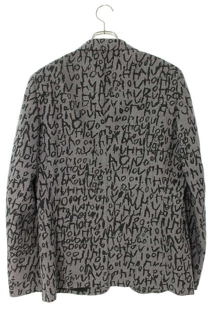 Comme des Garcons AD2023 All-Over Print Jacket Gray x Black Size S