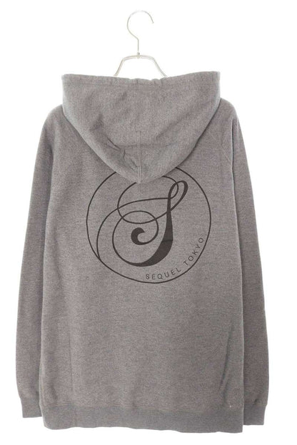 SEQUEL 23AW Print Zip Up Hoodie Gray Size XL