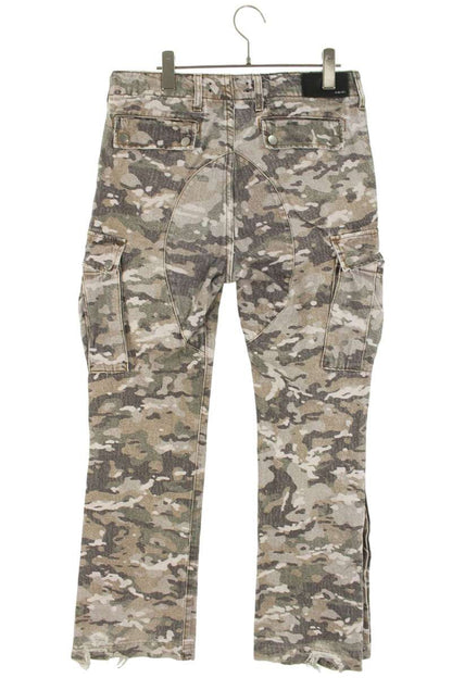 Amiri Camo Cargo Flare Long Pants Gray x Brown Size 30