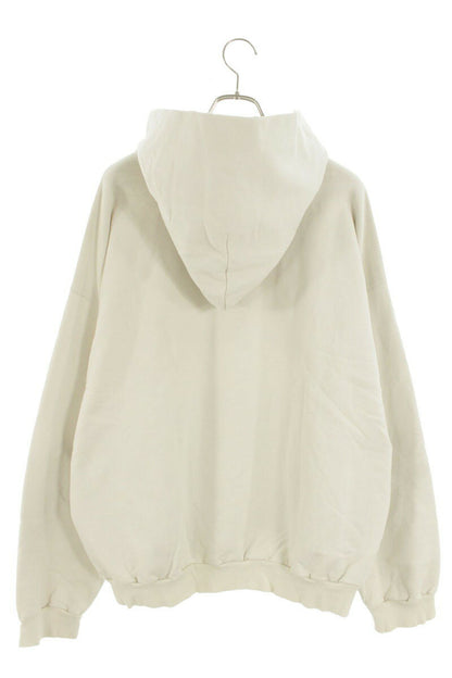 Balenciaga Be differren Embroidered Pullover Hoodie White Size L