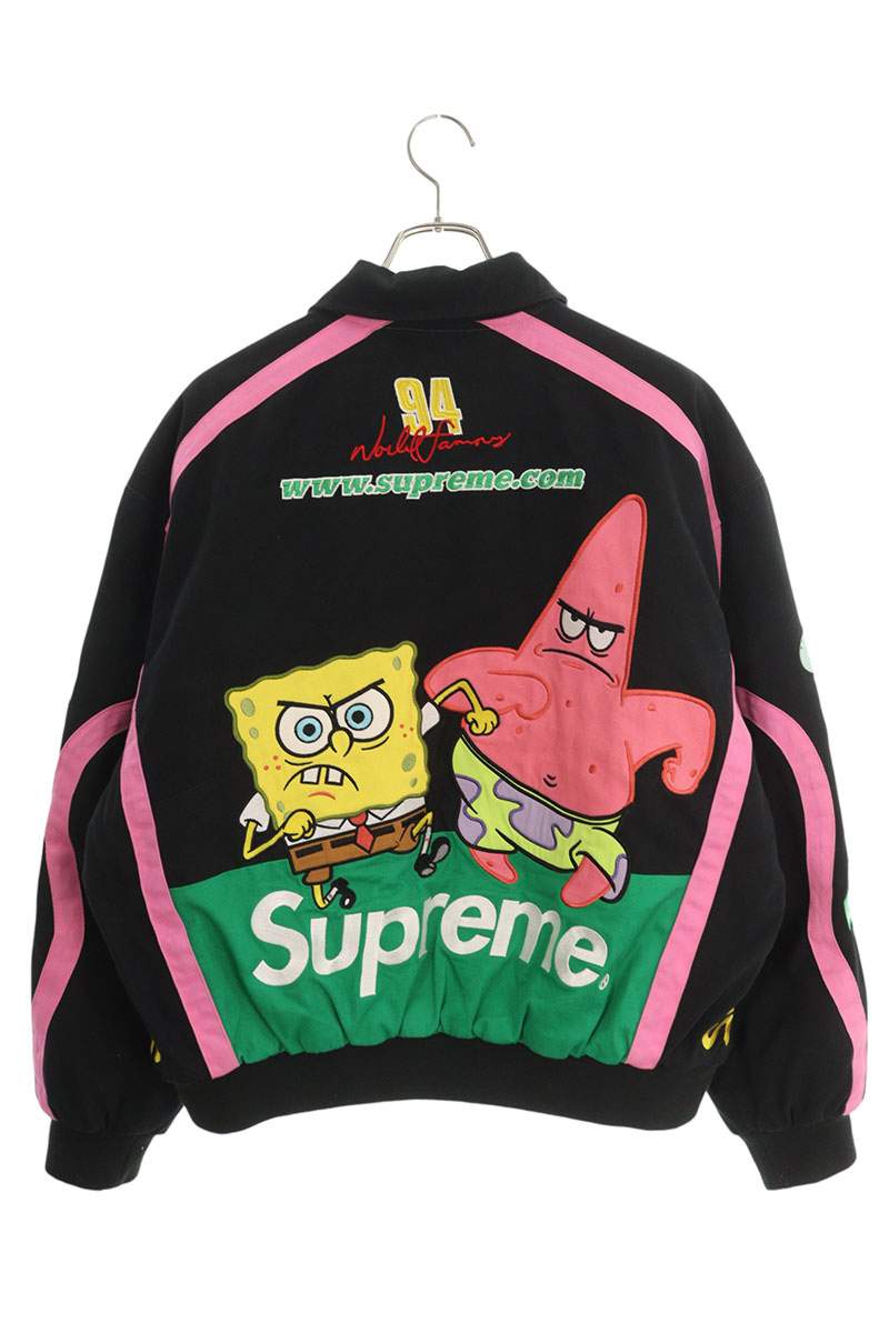 Supreme 25SS Spongebob Racing Jacket Black Black Size L