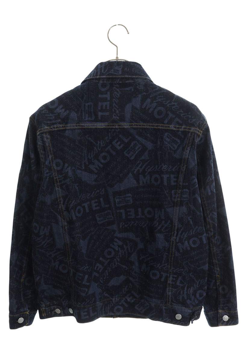 Hysteric Glamour All-Over Print Denim Jacket Blue Size S