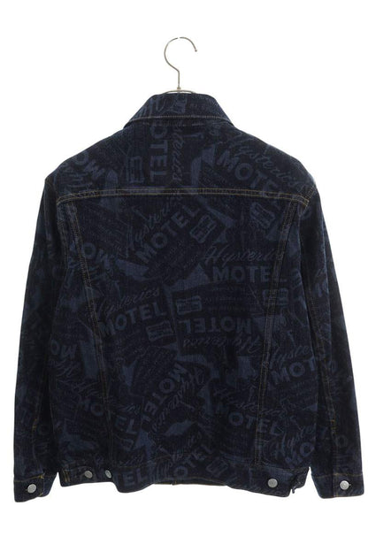 Hysteric Glamour All-Over Print Denim Jacket Blue Size S
