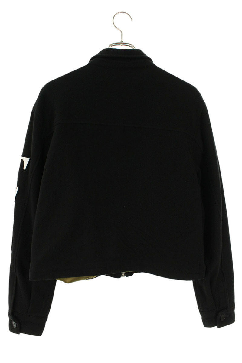 Enfants Riches Deprimes Cropped Painted Wool Jacket Size M